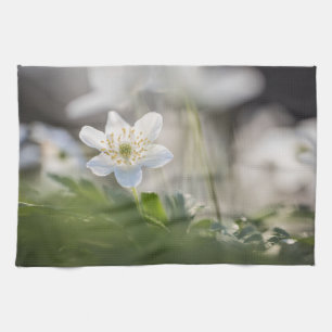 Windflower Nature Photo Tea Towel