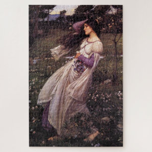 Windflowers-by John William Waterhouse, 1902 Jigsaw Puzzle