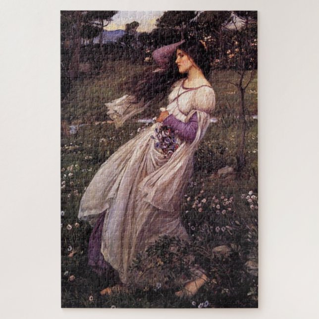 Windflowers-by John William Waterhouse, 1902 Jigsaw Puzzle (Vertical)