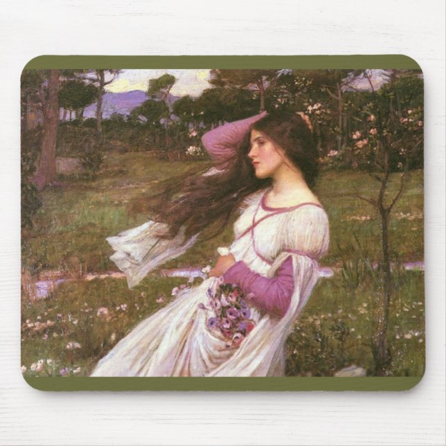 Windflowers by John William Waterhouse  Mouse Mat (Front)