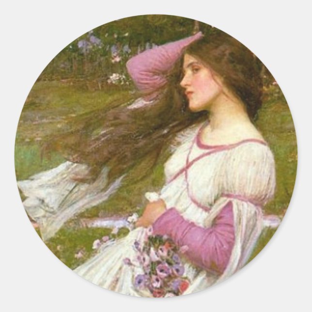 Windflowers Classic Round Sticker (Front)