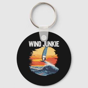 Windfoiling Board Wind Junkie Wing Foil Surfing Key Ring