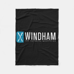 Windham Mountain Ski Fleece Blanket