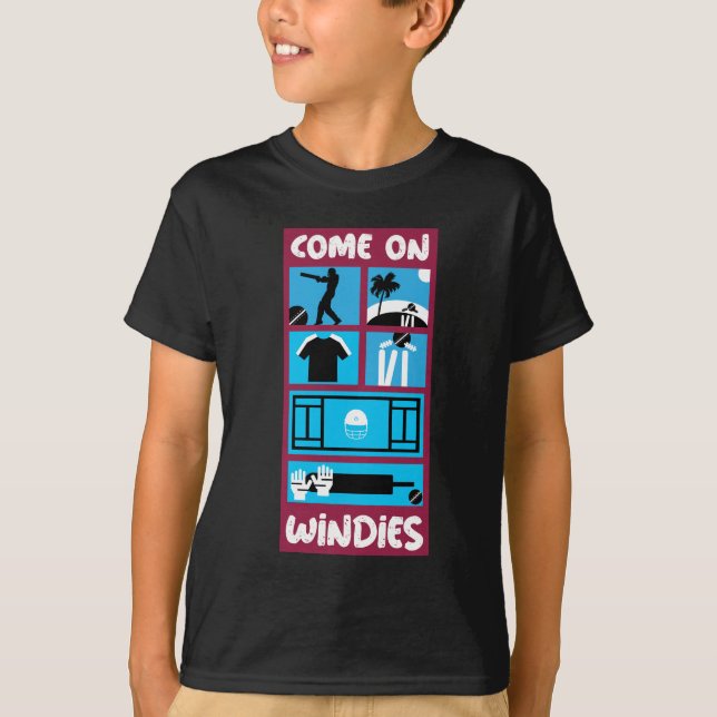 Windies Cricket West Indies Test Cricket T-Shirt (Front)