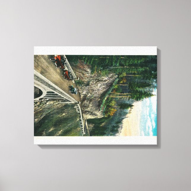 Winding around the West End of Shepperd's Dell Canvas Print (Front)