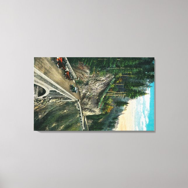 Winding around the West End of Shepperd's Dell Canvas Print (Front)