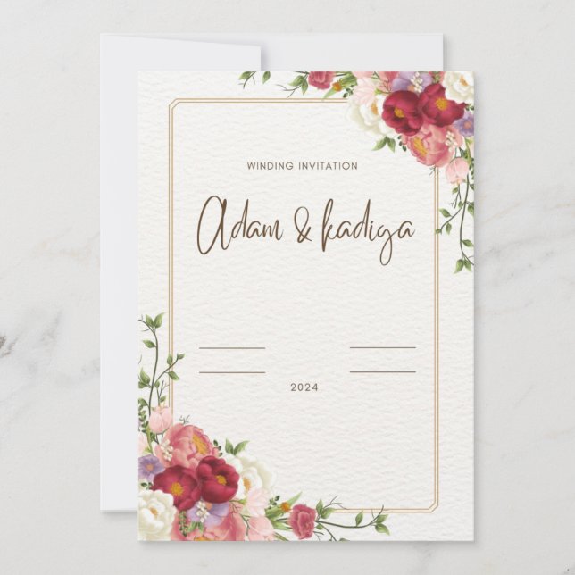 Winding invitation  (Front)