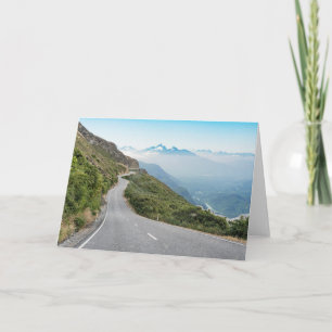 Winding Mountain Road   Olympic National Park Card