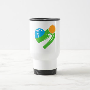 Winding Road Nature Heart Travel Mug
