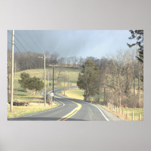 Winding Road Photo Poster