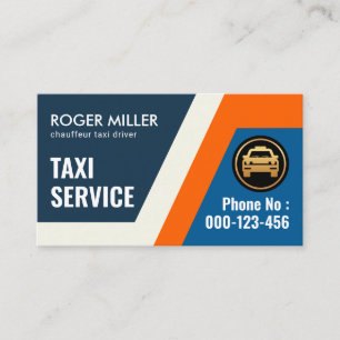 Winding Route Taxi Destinations Business Card