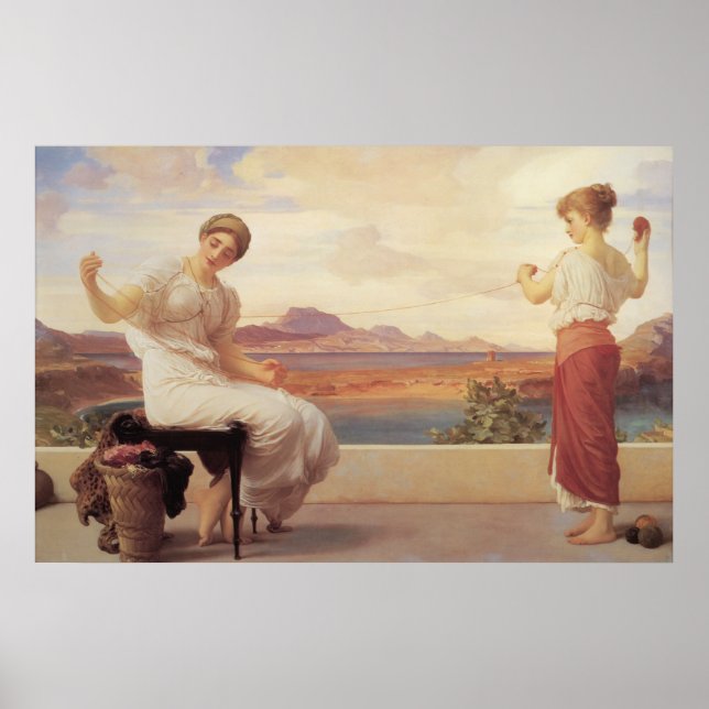 Winding the Skein - Lord Frederic Leighton Poster (Front)