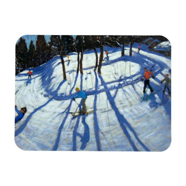 Winding Trail Morzine Magnet (Horizontal)