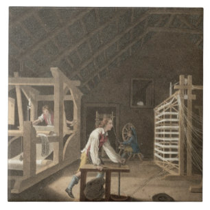 Winding, Warping with a New Improved Warping Mill Tile