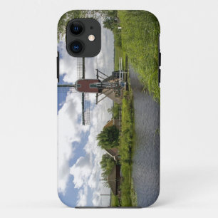 Windmill along a canal east of Leiden in the iPhone 11 Case