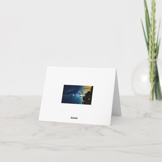 Windmill and Stars Thank You Card (Back)