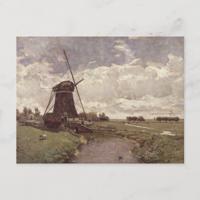 Windmill at Leidschendam Postcard (Front)