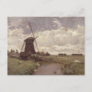 Windmill at Leidschendam Postcard