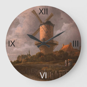 Windmill at Wijk bij Duurstede: Large Clock