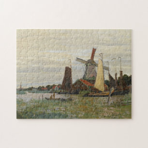 Windmill at Zaandam by Claude Monet Puzzle