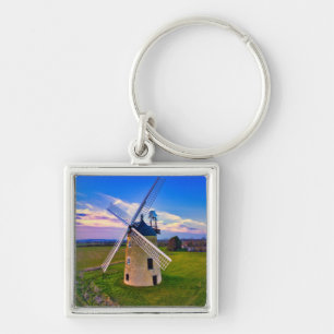 Windmill Blue Sky Key Ring