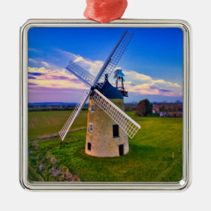 Windmill Blue Sky Metal Tree Decoration