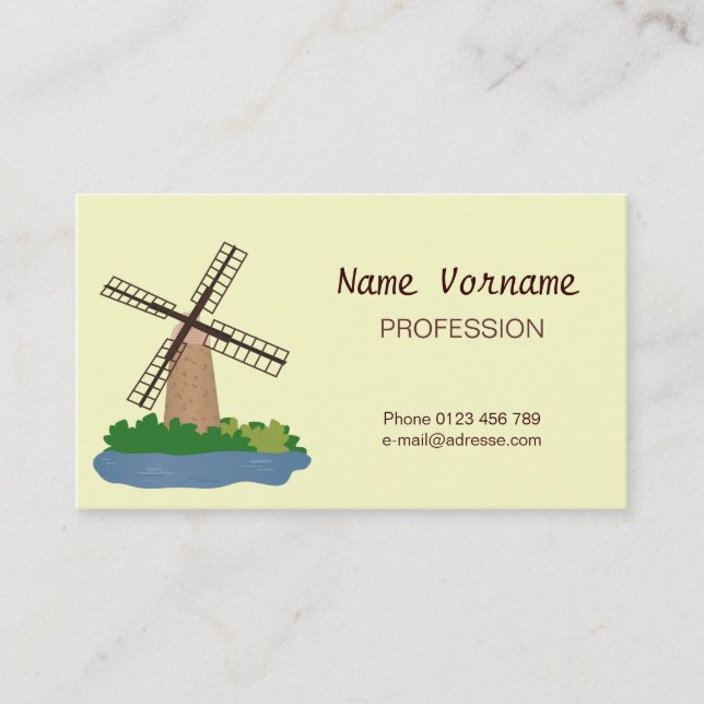 windmill business card (Front)