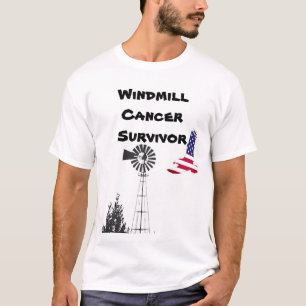 Windmill Cancer Survivor Men's T-shirt