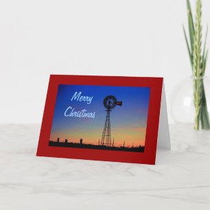 Windmill Christmas Card
