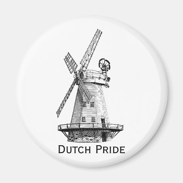 Windmill, Dutch Pride Magnet (Front)