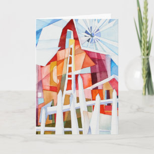 Windmill Farm Blank Card