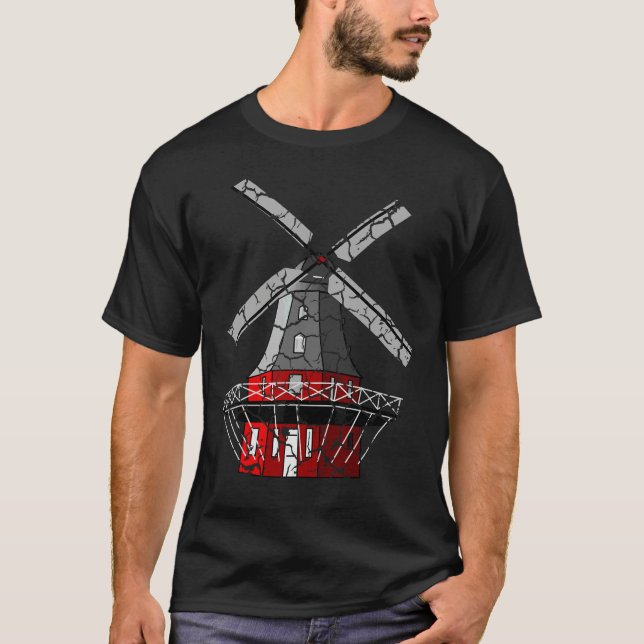 Windmill Farm Distressed T-Shirt (Front)
