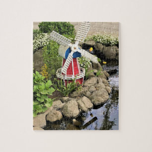 Windmill Garden Decor Jigsaw Puzzle