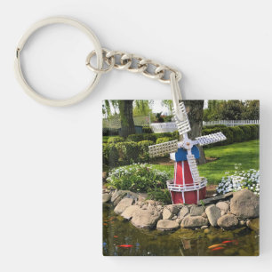 Windmill Garden Decor Key Ring