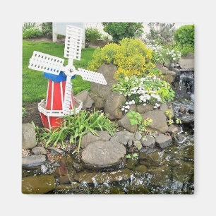 Windmill Garden Decor Magnet