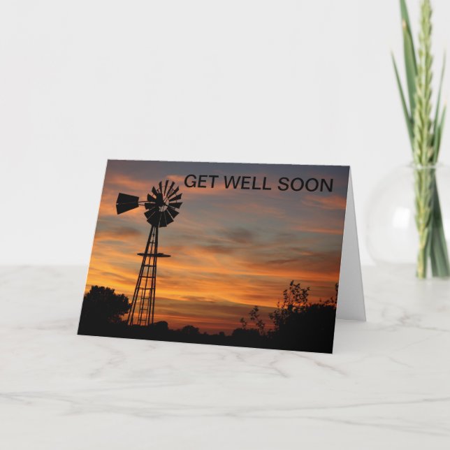 Windmill Get Well card (Front)