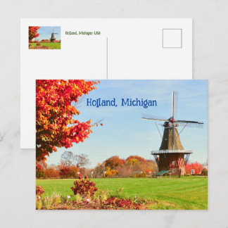 WINDMILL, HOLLAND, MICHIGAN USA POSTCARD