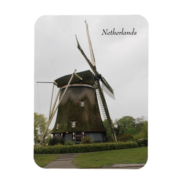 Windmill, Holland, Netherlands, Amsterdam, Dutch Magnet (Vertical)