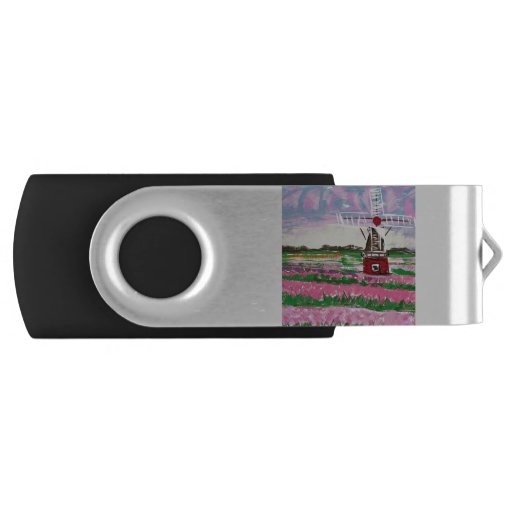 Image of Windmill in Motion Usb Flash Drive
