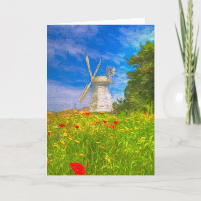 Windmill Meadow Art  Card (Front)