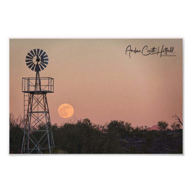 Windmill Moon Photo Print (Front)