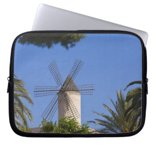 Windmill, Palma, Mallorca, Spain Laptop Sleeve