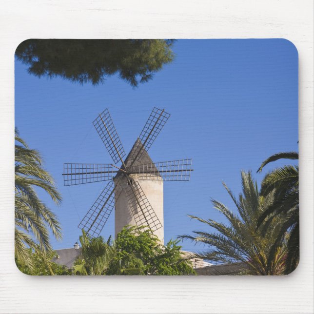 Windmill, Palma, Mallorca, Spain Mouse Mat (Front)
