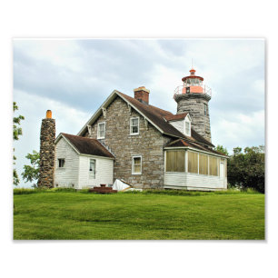 Windmill Point Lighthouse, Lake Champlain VT Photo Print