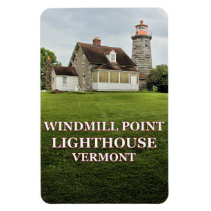 Windmill Point Lighthouse, Vermont Flexi Magnet