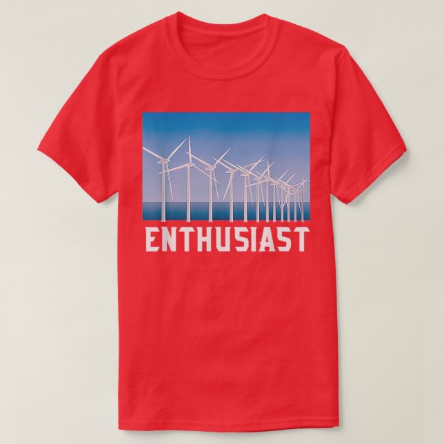 Windmill Renewable Energy Enthusiast Shirt Wind Tu (Design Front)