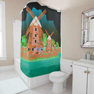 Windmill Shower Curtain