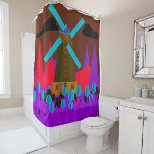 Windmill Shower Curtain