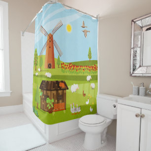Windmill Shower Curtain