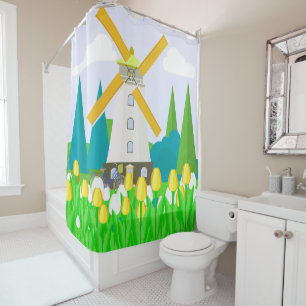 Windmill Shower Curtain